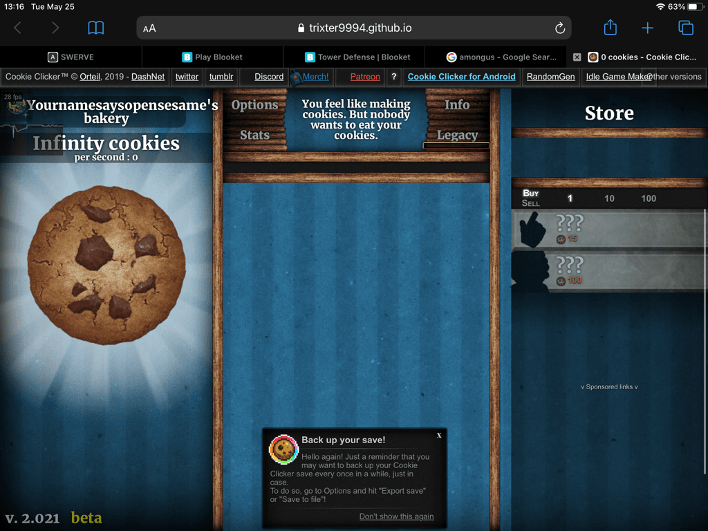 Cookie Clicker click cookies to win