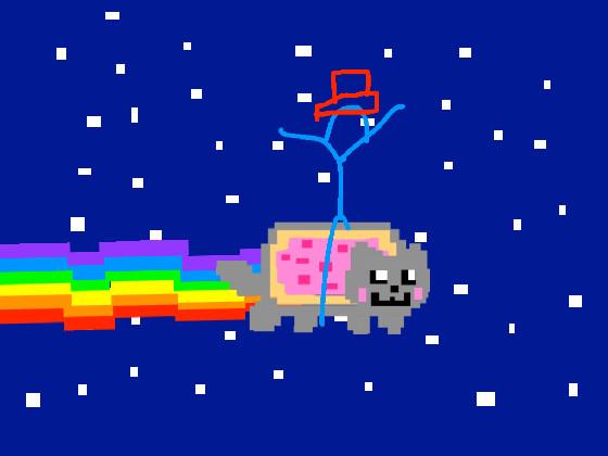 Nyan Cat with blue guy