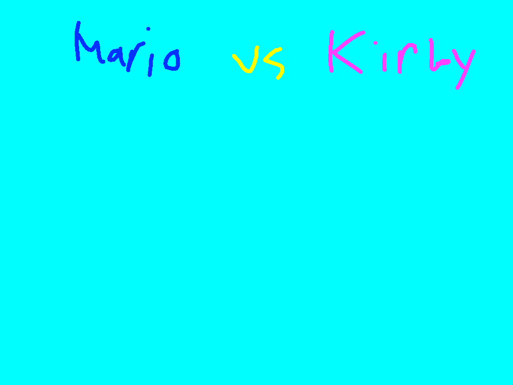 Mario versus Kirby