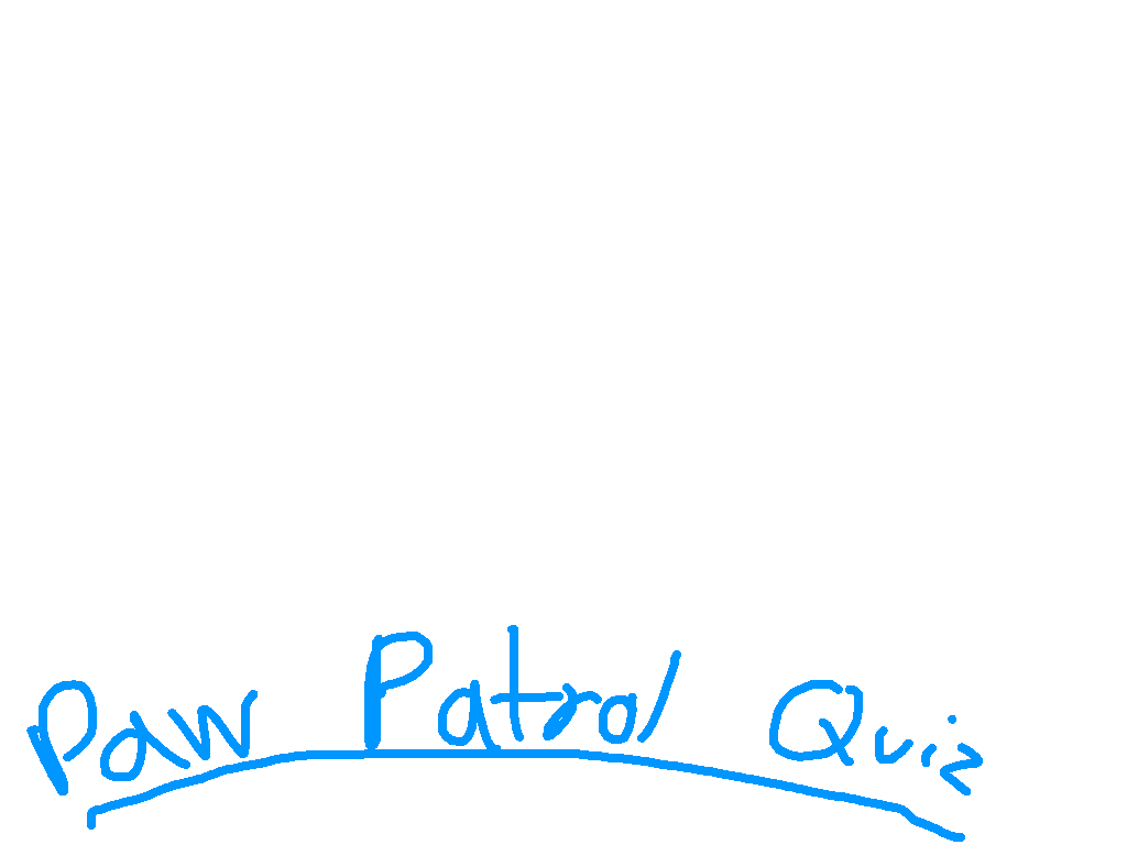 PAW Patrol Quiz 1