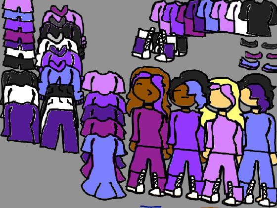 Purple Dress  4 people 2 guys 1