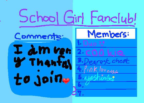 School Girl Fanclub 1 1 1 1