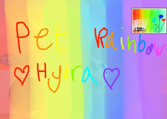 pet rainbow hydra! :3 