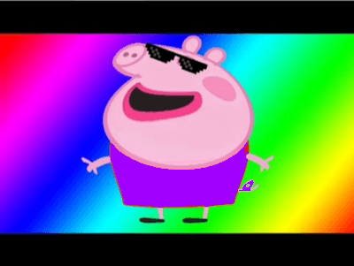we will rock you peppa pig  funny