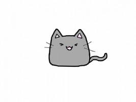 Learn how to draw a cute cat with no legs or hands and will be very cute