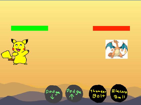 Pokemon battle 1: Pikachu vs Charizard 101