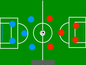 Red vs blue soccer madness
