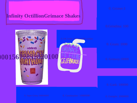 Grimace Shake Clicker but Infinity Octillion gs's