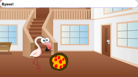 Bird invites you to his house to eat pizza