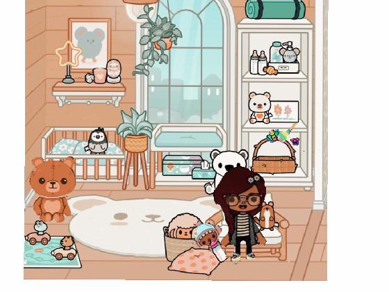 My baby room ideas in toca life world 1