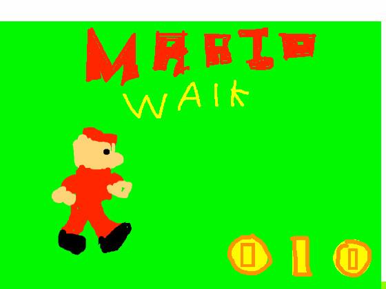 Mario Walks To Some Coins.