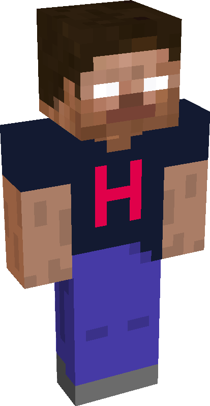 The cool herobrine! Minecraft Skin