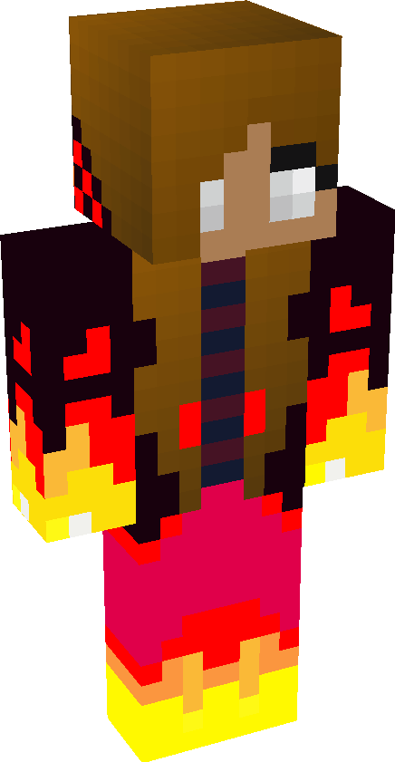 FIRE HEROBRINE Minecraft Skin