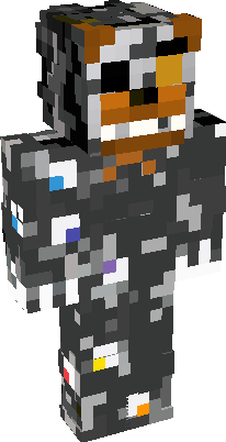 𝑺𝒕𝒚𝒍𝒊𝒛𝒆𝒅 𝑴𝒐𝒍𝒕𝒆𝒏 𝑭𝒓𝒆𝒅𝒅𝒚 ( Stylized Molten Freddy )  Minecraft Skin