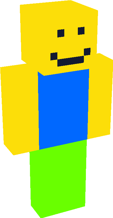 roblox noob (updated), Minecraft Skin