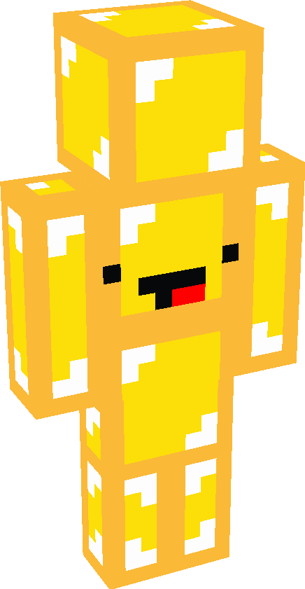 Skeppy holding Diamond block, Minecraft Skin