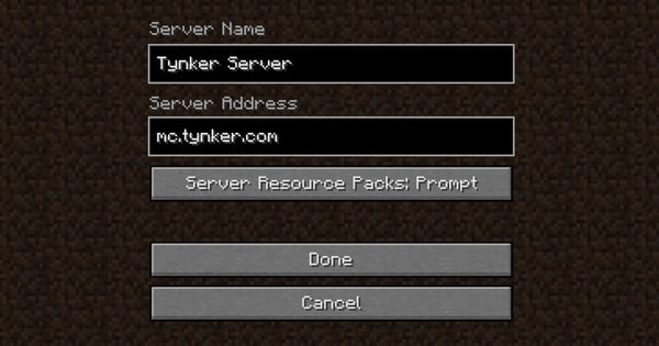 Minecraft Servers Tynker
