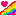 Rainbow Love Glass Block 9