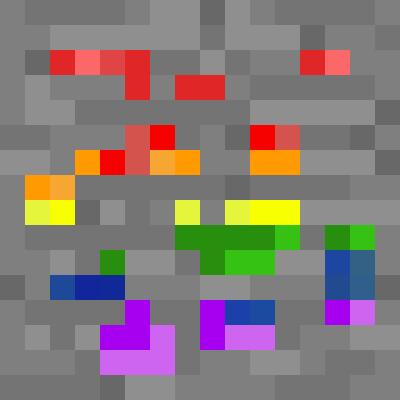 Rainbow Ore Minecraft Blocks Tynker