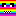 Rainbow scary wired face. Block 14