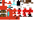 Red and light blue Horse Mob 6