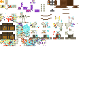 rainbow Skeleton Horse Mob 6