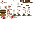undead blood-covered skeleton horse Mob 6