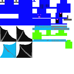 green dark blue light blue Mob 1