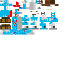 Skeppy's blue pixel horse Mob 13