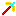 gold edged crystal pickaxe with fire decal in handle Item 7