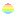 rainbow faded clay ball Item 7