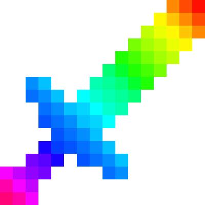 Rainbow Sword Minecraft Items Tynker - roblox sword texture id list