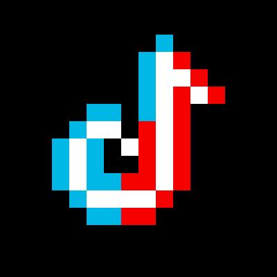 Tick Tock Pixel Art Logo Tik Tok |Tiktok Developer Mode Pixel
