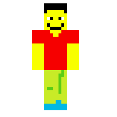 steve trying to be a roblox noob minecraft skin