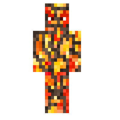 Lava man (with rocks) | Minecraft Skins | Tynker