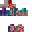 RED + GRAY corrupted steve Skin 4