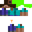 Steve with Green Hair and Orange T Skin 5