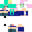 Cute blue Girl Skin 5