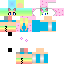 Cute Rainbow  Girl Skin 2