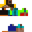 Black herobrine &amp;amp; Steve Skin 2