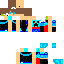 Blue Fire Hoodie Skin 1