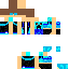 Blue Fire Hoodie Skin 2