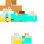 cute blue girl Skin 6