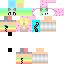 Cute Rainbow Cat Girl Skin 0