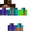 half zombie steve Skin 10