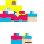 Pink and blue cotton candy girl! Skin 5