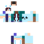 Blue cute panda girl Skin 13