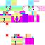 Cute Rainbow Girl Skin 0