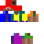 Rainbow Clothing Steve Skin 13