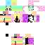 Cute Rainbow Girl Skin 2